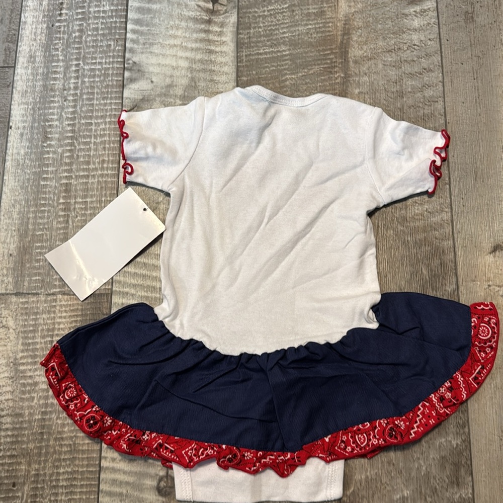 NWT Baby Korral White and Blue Unicorn Dress-size 12 months - Picture 6 of 8